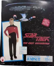 VINTAGE Child Large: Star Trek The Next Generation Burgundy Jumpsuit