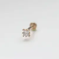 在飛比找蝦皮商城優惠-14K Six Prong Setting Piercing