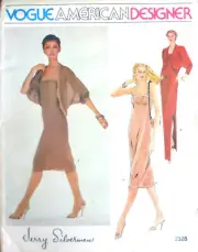 Vogue 2328 pattern, Jerry Silverman, uncut, size 14 bust 36" jacket dress gown