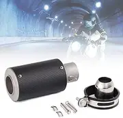 Φ51mm Motorcycle Exhaust Pipe, Motorbike Sports Modified Pipe Tail Trim,Stainless Steel Tail Throat, Loud Sound and No Muffler,ROUNDmatte