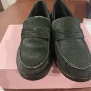 L’idea by Lori | Haircalf Penny Loafer Forest Haircalf