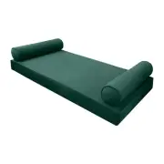 |SLIPCOVER ONLY| V5 Velvet Indoor Daybed Mattress Pillow Pipe Trim Twin AD317