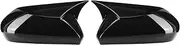 OSEAY Rearview Mirror Cover Side Reversing Mirror Fit For Toyota Fit For Camry 8th 2018-2023 Carbon Fiber Look Ox Horn Rear View Mirror Cover Trim(Glossy Black)