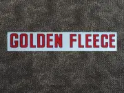 Golden Fleece 'text' large self-adhesive vinyl sticker for petrol bowser