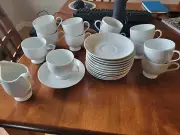 Mikasa Classic Flair Tea Cup and Saucer sets