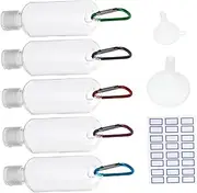 Gogogmee 1 Set Keychain Hook Travel Bottles Leakproof Plastic Containers for Easy Carrying for Hand Liquids and Travel Accessories