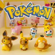 Takara Tomy Action Figure Model Toys Pikachu Eevee Psyduck Anime Figure