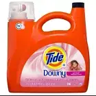 Tide Plus A Touch of Downy Liquid Laundry Detergent, April Fresh 105 Oz 74 Loads