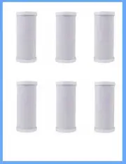 6 CTO Water Filters 10"x4.5" Big Blue Whole House Coconut Shell Carbon Block