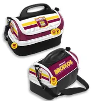 Brisbane Broncos NRL Retro Design Insulated School Lunch Box dome Cooler BAG