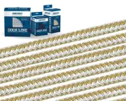 Samson Harbormaster Double Braided Nylon Dock Line 1/2" White/Gold 25' with...