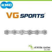 KMC Bike/Cycling Chain - VG Series 10 Speed - 1/2" x 11/128" Silver