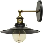 Sunlite Canopy Classic Wall Sconce Vintage Antique Fixture Antique Brass