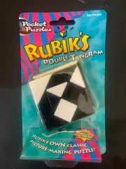 Vintage Rubik's Pocket Puzzle Double Tangram OddzOn 1998 NIP New Rare HTF