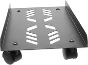 CRILSTYLEO Under Desk CPU Holder Sturdy Tower Stand with Smooth Wheels Space Saving PC Riser for Easy Movement and Installation for Home and Office Use