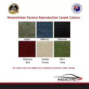 Morris Mini Cooper S Mark 1 Australian Reproduction Westminster Carpet kit