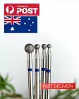Diamond nail drill bits for E-file Russian manicure/pedicure Sphere/Ball (blue)