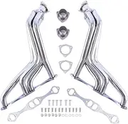 liwei store 201 Stainless Steel Exhaust Manifold Compatible With Chevy 1935-1948 Fat Fenderwell Headers