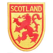 Embroidered Patch - SCOTLAND Rampant Lion Sheild IRON-ON or SEW