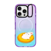iPhone 16 Pro Impact Ring Stand Case MagSafe Compatible Chill Bunny