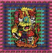 Bart Mashup Bomb by Crisis Chris BLOTTER ART perforated tabs psychedelic