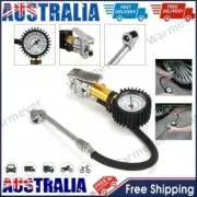 220PSI Tyre Inflator Truck Car Motorcycle Air Tire Pressure Gauge With Hose Pump