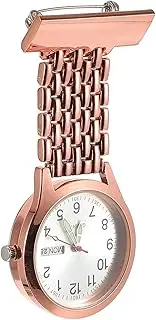[OATIPHO] Nurse Watch Clip Medical Nurse Pocket Watch Double Calendar Night Visibility