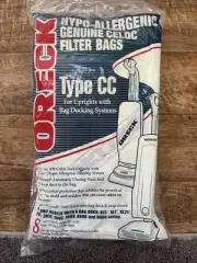 Oreck CCPK8DW Type CC Celoc Upright Vacuum Bags - 8 in Pack