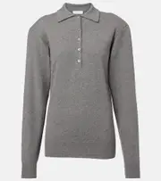 [Stella McCartney] Stella McCartney Cashmere and wool polo sweater AU 6 grey