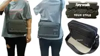 在飛比找Yahoo!奇摩拍賣優惠-SPYWALK 斜背包 側背包 休閒包 中款