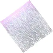 Cabilock Shiny Foil Fringe Door Curtain Colorful Tinsel Backdrop Decoration for Weddings Parties Showers and Celebrations Photo Booth Accessory