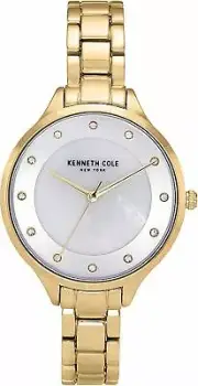 Kenneth cole KC50940003 Women's Gold Crystalized dial Watch