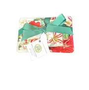 Michel Design Works Mistletoe & Holly Christmas Boxed Soap & Glass Dish Gift