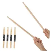 4 Pairs Drum sticks 5A Maple Wood Tip Drumstick for Adults Kids Beginners wood