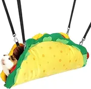 Percozzi Taco Hamster Hammock Hideout Tunnel House Rat Toys Cage Accessories Bed Ferrets Guinea Pigs Chinchill Sugar Glider Small Animal Habitat