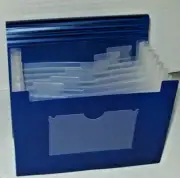 Creative Memories BLUE FILE MATE MINI Accordion FOLDER Scrapbooking CASE Photos