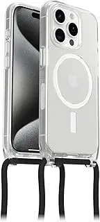 OtterBox React Necklace Case with MagSafe for iPhone 15 Pro, Ultra-Slim, Protective Case with Adjustable and Detachable Necklace Strap, Tested to Military Standard, Clear