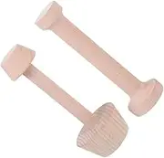 LIFKOME 2Pcs Wooden Egg Tart Molds Double Headed Pastry Muffin Mold Tool for Easy Baking for Tarts Cheesecakes and Pies Compact and Sturdy Design