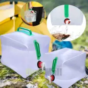 Collapsible Water Container With Spigot 2.6-5.2 Gallon Camping Water Storage Jug