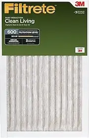 3M 20X20X1, Filtrete Dust And Pollen Reduction Air Filter, Merv 8, By
