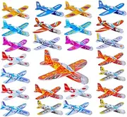 YARNOW 32Pcs Colorful Airplanes Fun Hand Throwing Planes for Parties and Promotes Creativity and Lightweight and