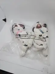 Vtg Disney 101 Dalmations Beanie Bean Bag Plush Lucky and Jewel Disney Store New