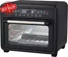 23L Digital Air Fryer, Convection Oven, 12 Programs, Dual-Heating, 360° Rotation