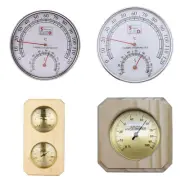 Sauna Thermometer and Hygrometer Sauna Digital Wall Mounted Track Temperature