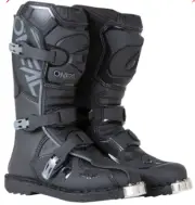 ONEAL ELEMENT BOOTS MOTOCROSS TRAIL ATV TOE GUARD CUSHIONED INSOLE BLACK YOUTH 6