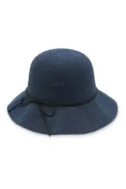 Morgan & Taylor Audrey Bucket Hat in Navy Blue