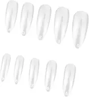 Healeved Nail Enhancement Kit Pcs Strong and Sturdy Fake Nails Almond Shape Crease for Diy