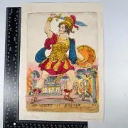 Engraved Toy Theatre Picture Joe Hope Mr Hicks as Brutus in The Fall of Tarquin