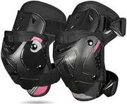 Motorcycle Knee Shin Guard Pads Motorcycle Riding Knee Pads Fall Prevention Breathable Anti-crash Riding Outdoor Sports Skateboarding Knee Pad Motocross Racing Knee Guards(Black pink-kneepad)