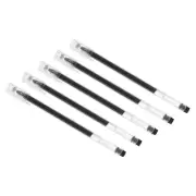 Black Pen,30 Pack Fine Point Clear Rod,0.5mm Roller Ball 156mm Gel Ink Pens